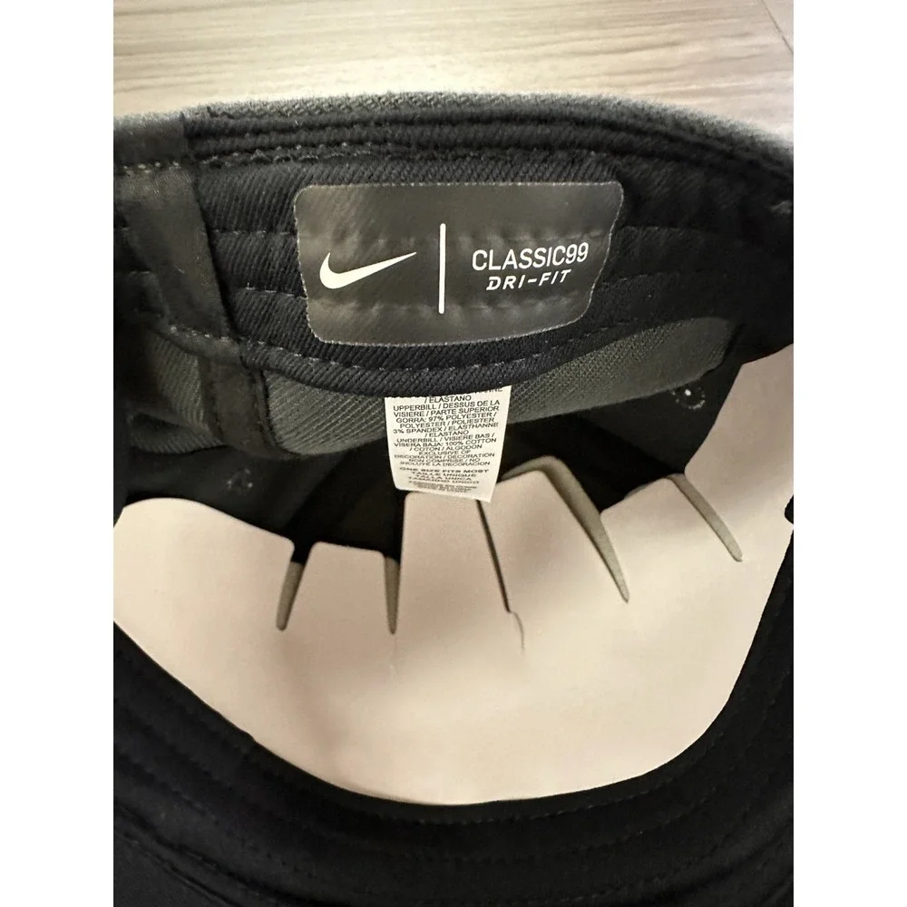 New Nike Georgia Tech Yellow Jackets Hat/Cap Swoosh Flex OSFM Classic 99 Gray